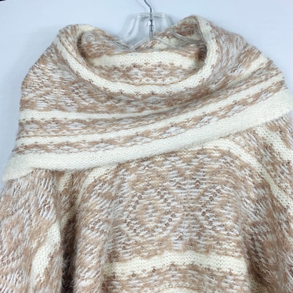 Love Stitch Cowl Neck Knit Poncho - Picture 4 of 6